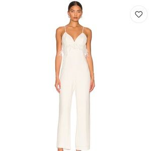 SAYLOR Krysta Jumpsuit in Wedding White